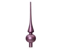 Piek glas d6h26 cm kristal lila kerst Decoris - Decoris - thumbnail