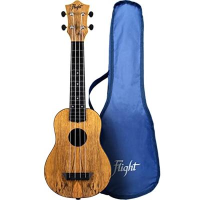 Flight Travel Series TUS55 Mango sopraan ukelele met gigbag Flight Travel Series TUS55 Mango sopraan ukelele met gigbag