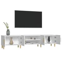 Tv-meubel 180x31,5x40 cm bewerkt hout wit - thumbnail