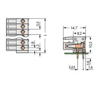 WAGO 734-540 Female behuizing (board) 734 Totaal aantal polen: 10 Rastermaat: 3.50 mm Inhoud: 50 stuk(s) - thumbnail
