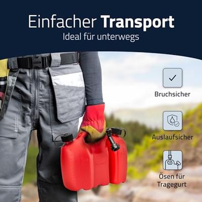 Hünersdorff 805000 PROFI Dubbele jerrycan (l x b x h) 298 x 170 x 362 mm - thumbnail