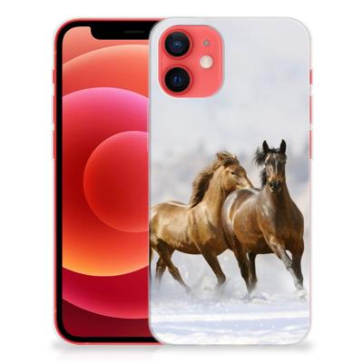iPhone 12 Mini | TPU Hoesje | Paarden iPhone 12 Mini | TPU Hoesje | Paarden