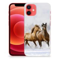 iPhone 12 Mini | TPU Hoesje | Paarden - thumbnail