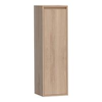 Brauer Adore - Hoge Kast - 120 cm - 1 Deur - Greeploos - Rechtsdraaiend - Lamellen Eiken Zwart - thumbnail
