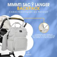 Mimmti NanaBeebi Luiertas lichtgrijs - thumbnail