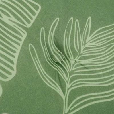 VidaXL Stoelkussens 2 st bladpatroon 40x40x3 cm stof