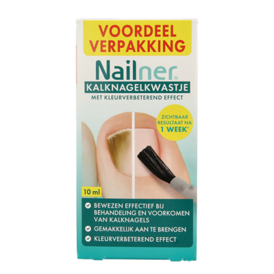 Nailner Kalknagelkwastje 2-in-1 voordeelverpakking 10 Milliliter