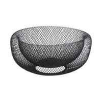 Fruitschaal 5five Simply Smart Noir Kitchen Zwart Metaal 27 cm Ø 27 cm - thumbnail
