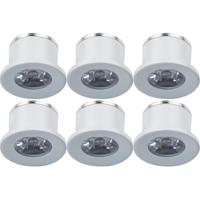 Velvalux LED Veranda Spot Inbouwverlichting 6-Pack - 1W Natuurlijk Wit - thumbnail