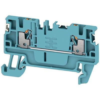 Weidmüller 2674600000 Doorgangsserieklem Push-In-klem, Steekaansluiting Blauw 100 stuk(s)