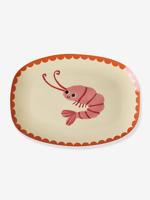 Kleine rechthoekige melamine bord met krab rice print room - thumbnail