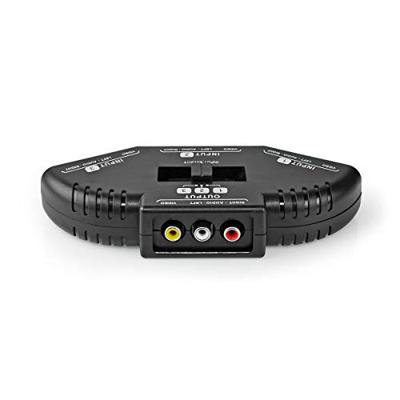 Nedis Composiet Video-Switch | 3 poorten | Zwart | 1 stuks - VSWI2403BK VSWI2403BK Nedis Composiet Video-Switch | 3 poorten | Zwart | 1 stuks - VSWI2403BK VSWI2403BK