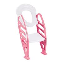 Dolu roze toilettrainer met trapje 7250 - thumbnail