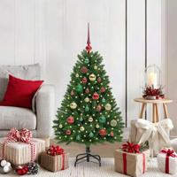 VidaXL Kunstkerstboom met 150 led groen 120 cm pvc en metaal - thumbnail