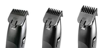 5 in 1 baard KIT - JOCCA - 1439 - 3V - 4 kammen - Zwart en roestvrij staal