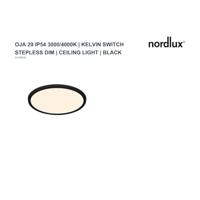 Nordlux PlafondlampOja zwart Ø 29,4cm - instelbaar - 17W - 2210656103 - thumbnail