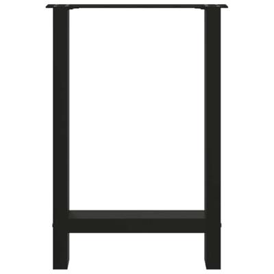 Salontafelpoten 2 st 60x(72-73) cm staal zwart Salontafelpoten 2 st 60x(72-73) cm staal zwart