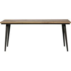 WOOOD Eettafel 'Guild' 220 x 90cm, kleur Zwart