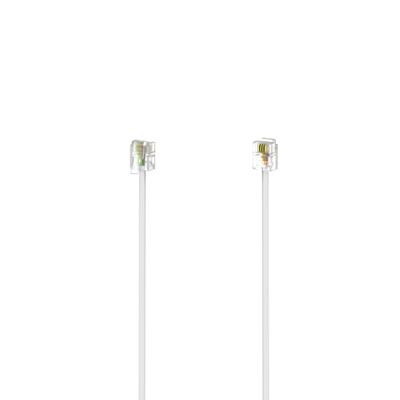Hama Telefoon (analoog) Aansluitkabel [1x RJ11-stekker 6p4c - 1x RJ11-stekker 6p4c] 3 m Wit
