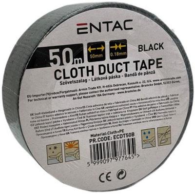 Enzo Entac reparatietape 50mm rol 50m zwart - 4139544 Enzo Entac reparatietape 50mm rol 50m zwart - 4139544