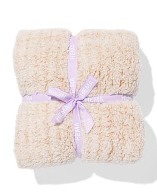 HEMA Plaid 130x150cm teddy bruin (nude)