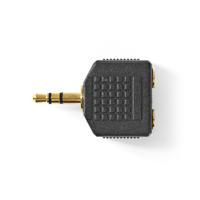 Stereo Audioadapter | 3,5 mm male - 2x 3,5 mm female | 10 stuks | Zwart [CAGP22945BKG] - thumbnail