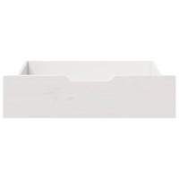 VidaXL Bedlades 2 st 65x55x17 cm massief grenenhout wit - thumbnail