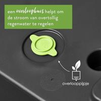 Elho Vivo Next Long 60 Bloembak - Zwart - L 59 x B 30 x H 29 cm - binnen/buiten - 100% gerecycled - thumbnail