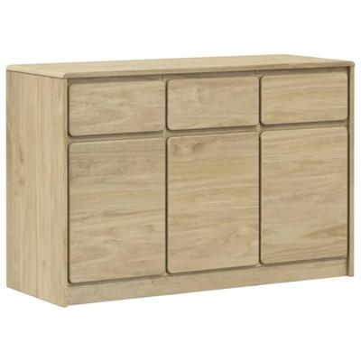 Dressoir SAUDA 114x43x75,5 cm massief grenenhout eikenkleurig Dressoir SAUDA 114x43x75,5 cm massief grenenhout eikenkleurig