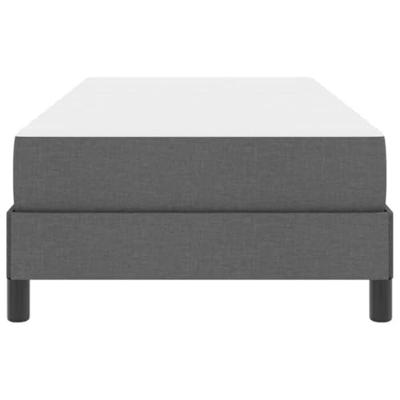 Boxspring bed met matras Donkergrijs 90 x 190 cm Stof