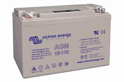 Victron Energy 12V/110Ah AGM Deep Cycle Batt. (M8) Loodaccu 12 V 110 Ah Loodgel (b x h x d) 330 x 220 x 171 mm M8-schroefaansluiting Onderhoudsvrij