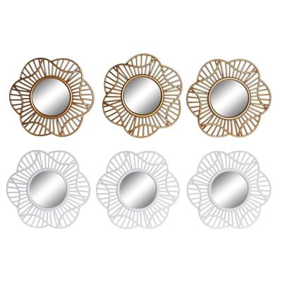 Set spiegels DKD Home Decor Kristal Gouden Wit Polypropyleen (25 x 2 x 25 cm) (2 Stuks) Set spiegels DKD Home Decor Kristal Gouden Wit Polypropyleen (25 x 2 x 25 cm) (2 Stuks)