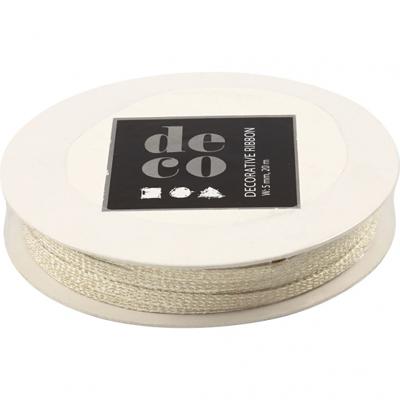 Creotime lint 20 m 5 mm gouden haringraat Creotime lint 20 m 5 mm gouden haringraat