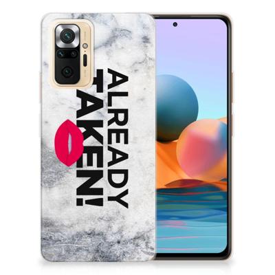 Xiaomi Redmi Note 10 Pro | Siliconen hoesje | met naam Already Taken White