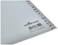 Durable 6500 Register DIN A4 A-Z Polypropyleen Grijs 20 tabbladen Bedrukte tabs 650010 - thumbnail