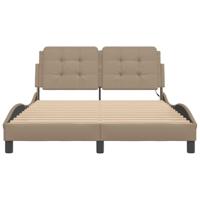 Bedframe met LED zonder matras "Zadar" cappuccino 140x200 cm - thumbnail