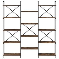 Boekenkast Gerookt eiken 156 x 25 x 167.5 cm Bewerkt hout - thumbnail