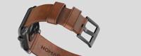 Nomad Modern lederen horlogeband brown / zwarte hardware 45/46/49 mm - Rustic Brown - thumbnail
