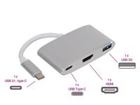 USB 3.1 type C kabel naar HDMI + USB 3.0 A + USB type C - thumbnail