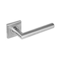 Gatdeel 1242 rechte Hoek 90°op rozet vierkant dubbel geveerd RVS - thumbnail