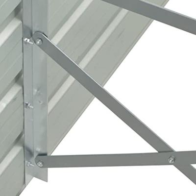VidaXL Plantenbak verhoogd 320x40x77 cm gegalvaniseerd staal groen VidaXL Plantenbak verhoogd 320x40x77 cm gegalvaniseerd staal groen