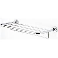 Geesa Luna handdoekplateau met handdoekhouder 60cm chroom 915552