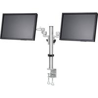 SpeaKa Professional SP-5986112 Monitor-tafelbeugel 2-voudig 33,0 cm (13) - 68,6 cm (27) Grijs In hoogte verstelbaar, Kantelbaar, Zwenkbaar, Roteerbaar - thumbnail