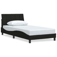 Bedframe zonder matras 100x200 cm stof zwart - thumbnail