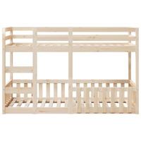 Stapelbed massief grenenhout 75x190 cm - thumbnail