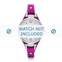 Horlogeband Fossil ES3317 Onderliggend Leder Paars 8mm - thumbnail