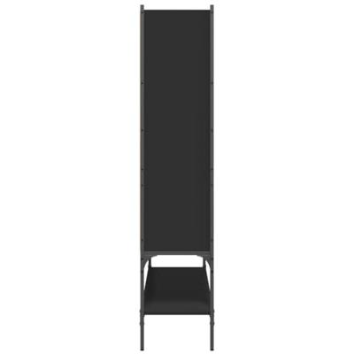Boekenkast 102x30x141,5 cm bewerkt hout zwart
