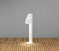 KonstSmide Staande design lampPotenza GU10 100cm wit - 7980-250 - thumbnail
