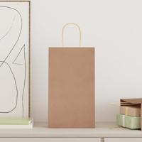 VidaXL Papieren zakken 50 st met hengsels 21x11x36 cm bruin - thumbnail