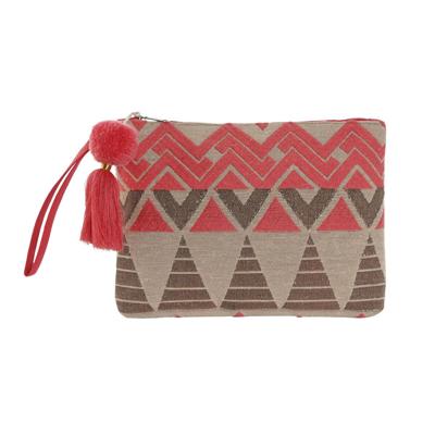 Reistasje Home ESPRIT Beige Fuchsia 26 x 2 x 19 cm Reistasje Home ESPRIT Beige Fuchsia 26 x 2 x 19 cm